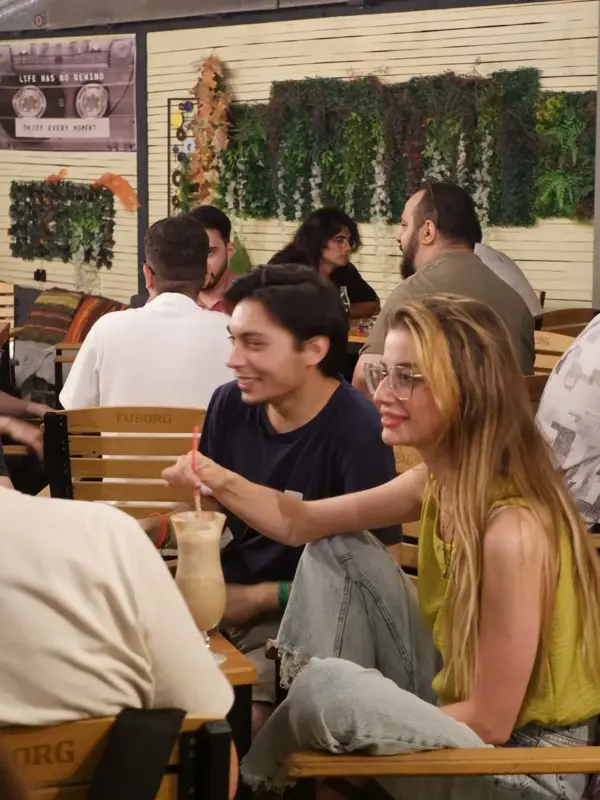 Strangers becoming friends