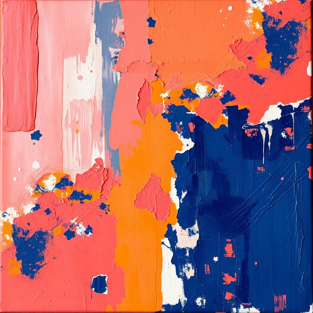 Coral Current - Acrylic on canvas