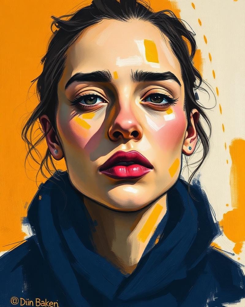 Her October - Oil on canvas